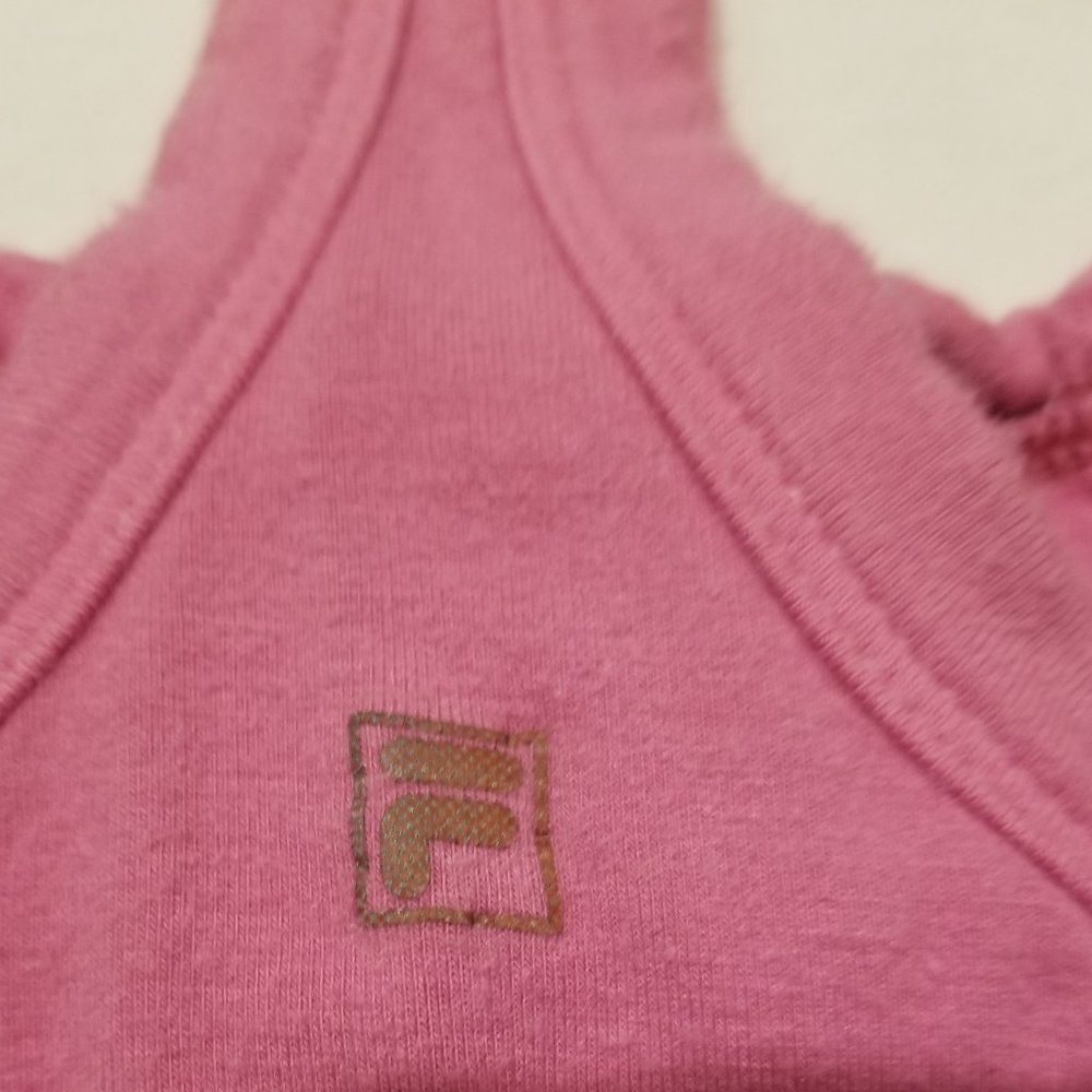 Bamboo Fila Racerback shelf bra camisole. S . Pink . Gently used - Picture 4 of 7